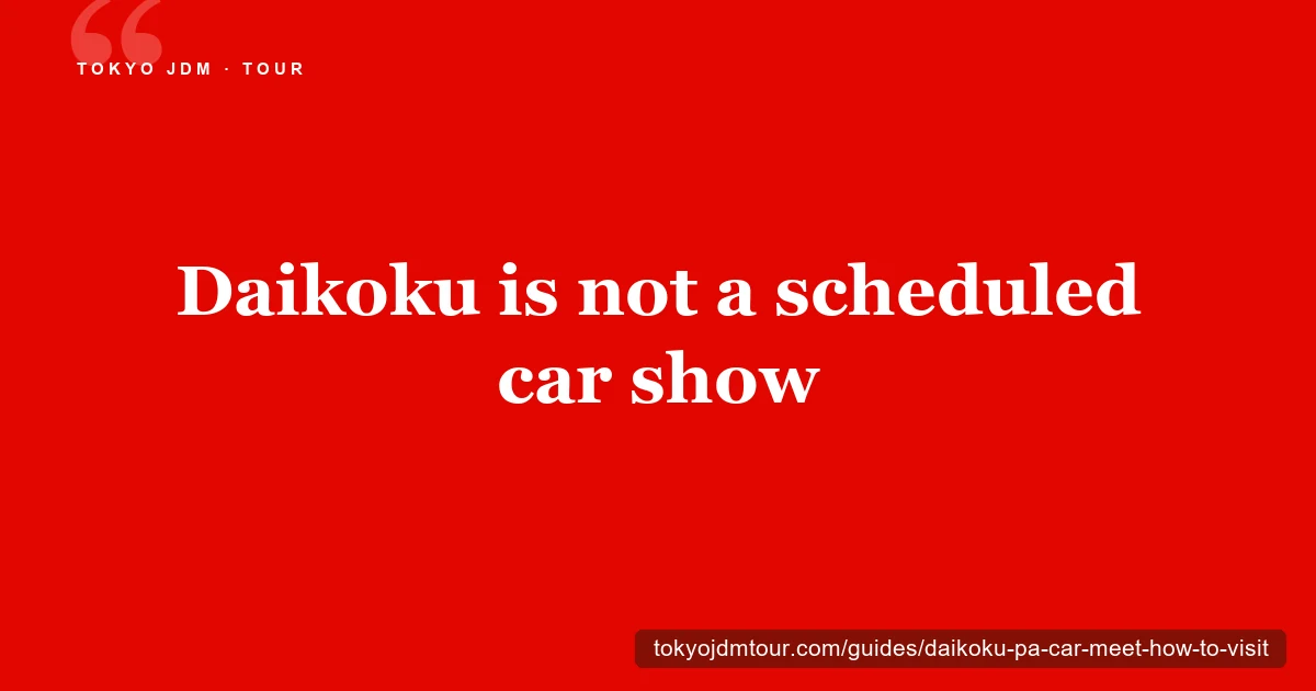 Daikoku PA car meet: how to visit
